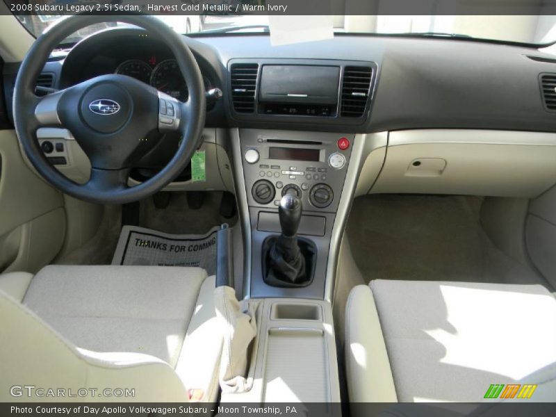 Harvest Gold Metallic / Warm Ivory 2008 Subaru Legacy 2.5i Sedan