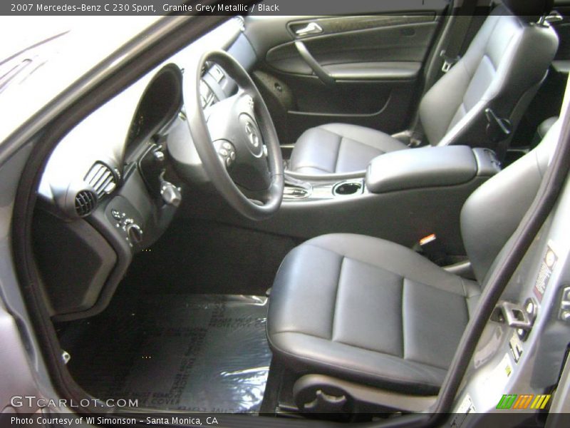 Granite Grey Metallic / Black 2007 Mercedes-Benz C 230 Sport