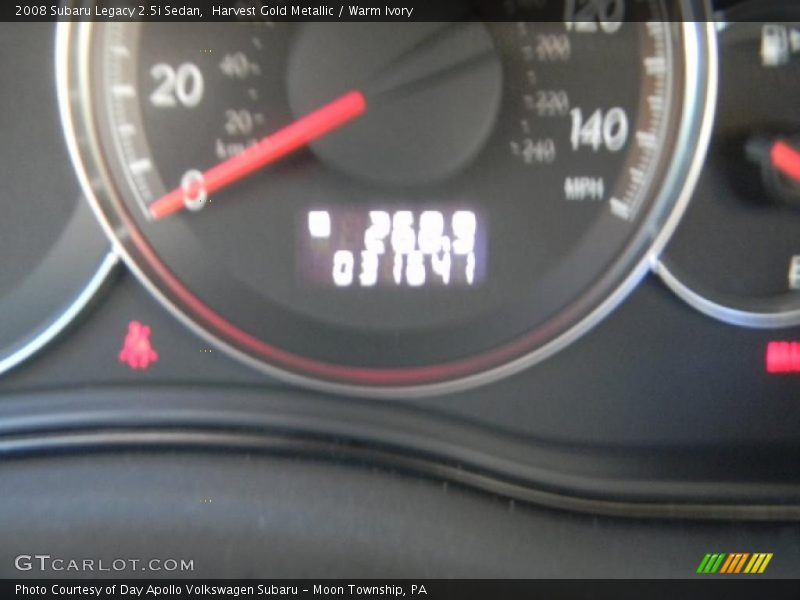 Harvest Gold Metallic / Warm Ivory 2008 Subaru Legacy 2.5i Sedan