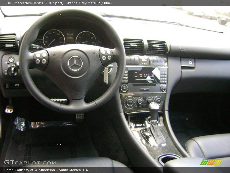 Granite Grey Metallic / Black 2007 Mercedes-Benz C 230 Sport