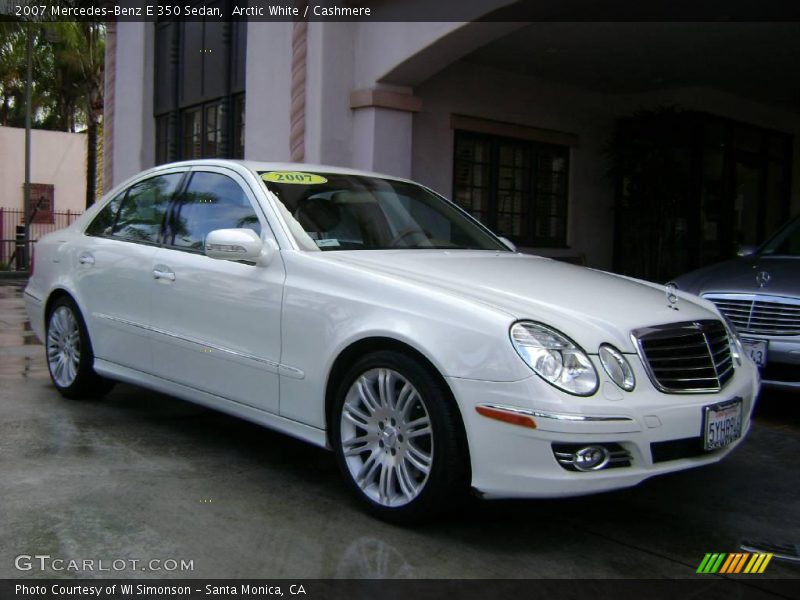 Arctic White / Cashmere 2007 Mercedes-Benz E 350 Sedan