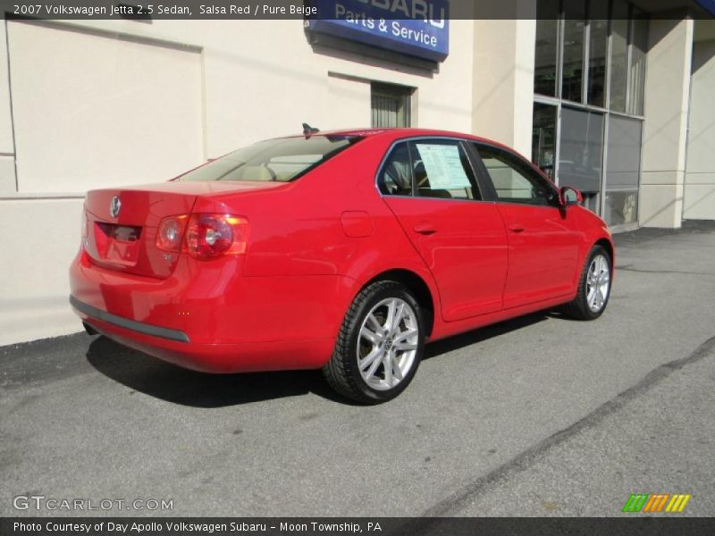 Salsa Red / Pure Beige 2007 Volkswagen Jetta 2.5 Sedan