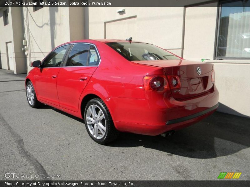 Salsa Red / Pure Beige 2007 Volkswagen Jetta 2.5 Sedan