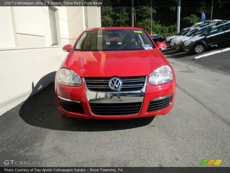 Salsa Red / Pure Beige 2007 Volkswagen Jetta 2.5 Sedan