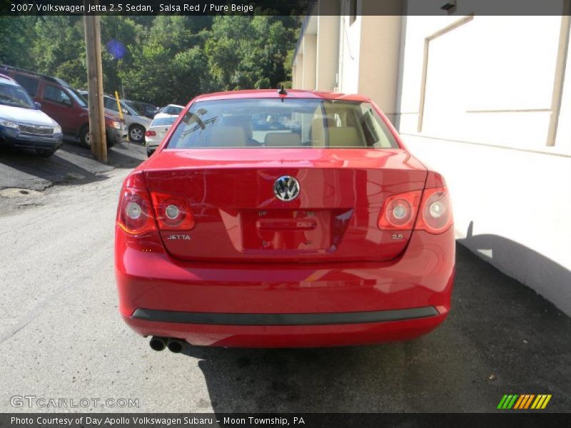 Salsa Red / Pure Beige 2007 Volkswagen Jetta 2.5 Sedan