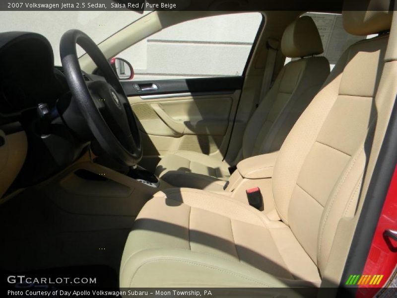 Salsa Red / Pure Beige 2007 Volkswagen Jetta 2.5 Sedan