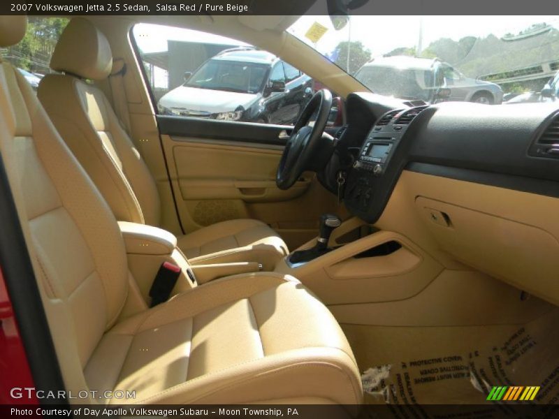 Salsa Red / Pure Beige 2007 Volkswagen Jetta 2.5 Sedan