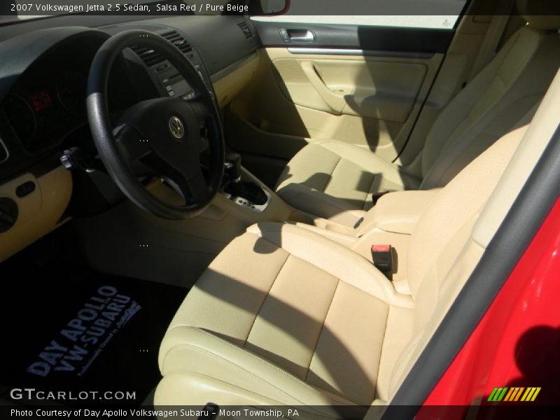 Salsa Red / Pure Beige 2007 Volkswagen Jetta 2.5 Sedan