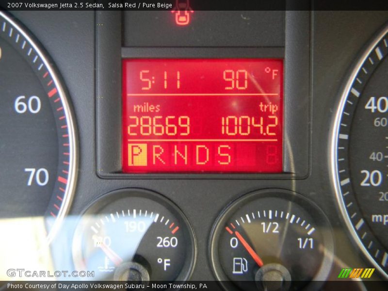 Salsa Red / Pure Beige 2007 Volkswagen Jetta 2.5 Sedan