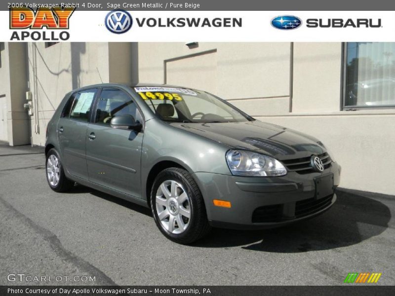 Sage Green Metallic / Pure Beige 2006 Volkswagen Rabbit 4 Door