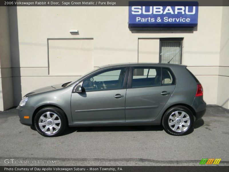 Sage Green Metallic / Pure Beige 2006 Volkswagen Rabbit 4 Door