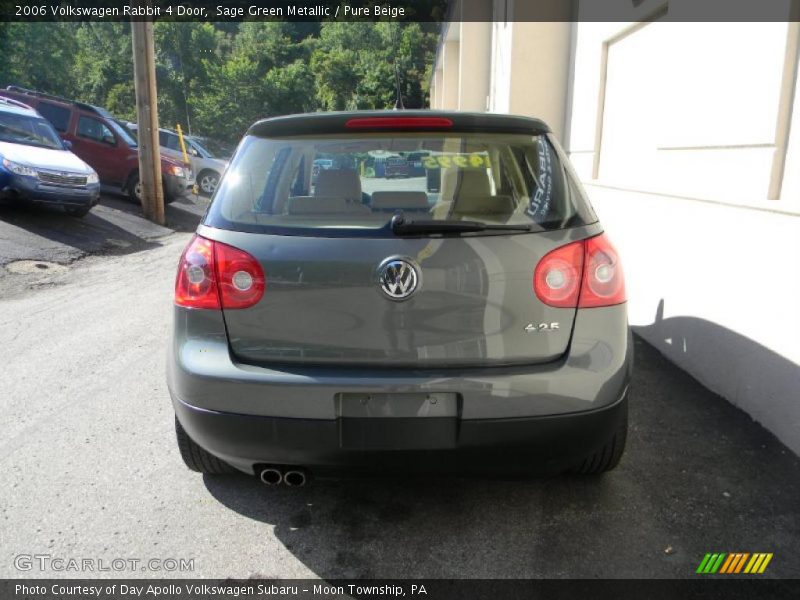 Sage Green Metallic / Pure Beige 2006 Volkswagen Rabbit 4 Door