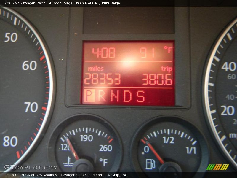 Sage Green Metallic / Pure Beige 2006 Volkswagen Rabbit 4 Door