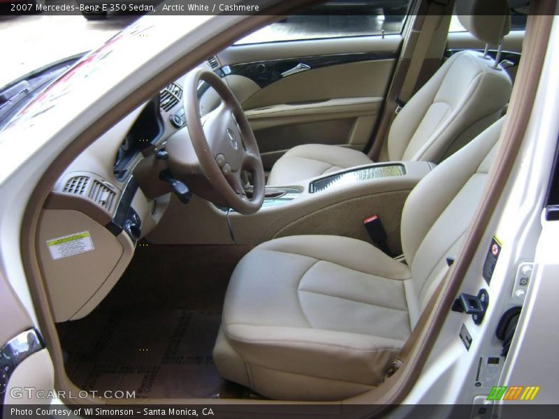 Arctic White / Cashmere 2007 Mercedes-Benz E 350 Sedan