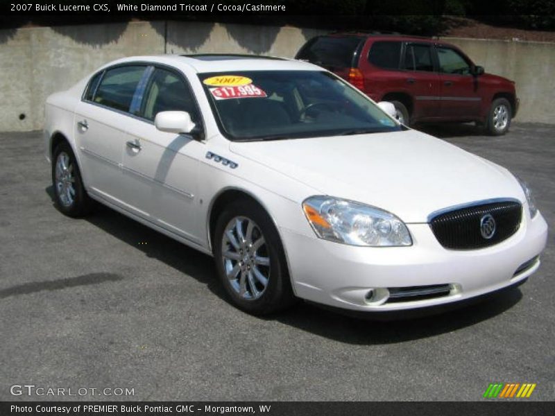 White Diamond Tricoat / Cocoa/Cashmere 2007 Buick Lucerne CXS