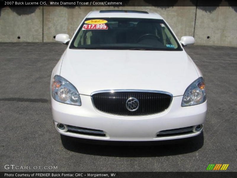 White Diamond Tricoat / Cocoa/Cashmere 2007 Buick Lucerne CXS