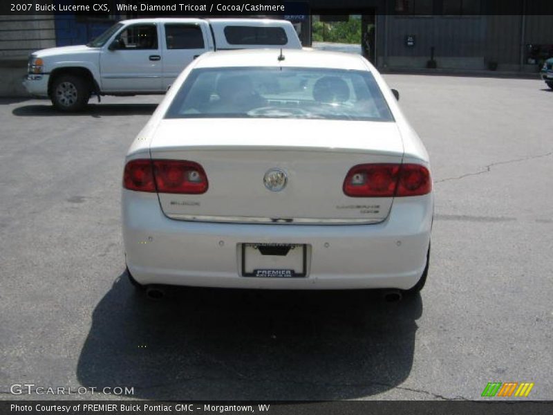 White Diamond Tricoat / Cocoa/Cashmere 2007 Buick Lucerne CXS