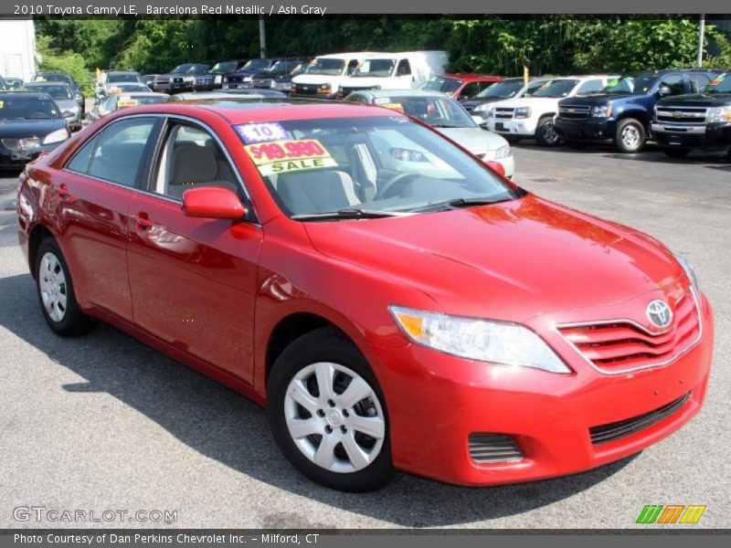 Barcelona Red Metallic / Ash Gray 2010 Toyota Camry LE