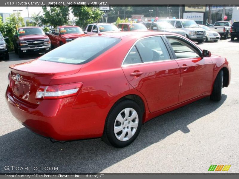 Barcelona Red Metallic / Ash Gray 2010 Toyota Camry LE