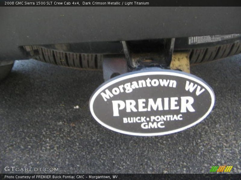 Dark Crimson Metallic / Light Titanium 2008 GMC Sierra 1500 SLT Crew Cab 4x4