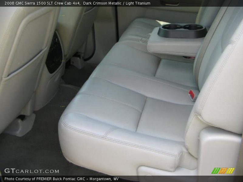 Dark Crimson Metallic / Light Titanium 2008 GMC Sierra 1500 SLT Crew Cab 4x4