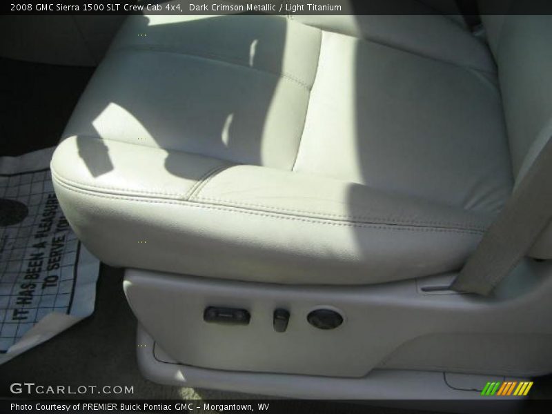Dark Crimson Metallic / Light Titanium 2008 GMC Sierra 1500 SLT Crew Cab 4x4