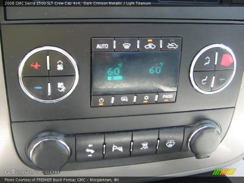 Dark Crimson Metallic / Light Titanium 2008 GMC Sierra 1500 SLT Crew Cab 4x4