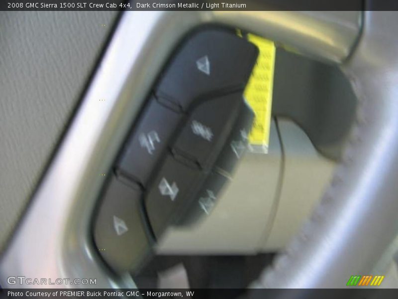 Dark Crimson Metallic / Light Titanium 2008 GMC Sierra 1500 SLT Crew Cab 4x4