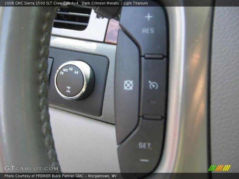 Dark Crimson Metallic / Light Titanium 2008 GMC Sierra 1500 SLT Crew Cab 4x4