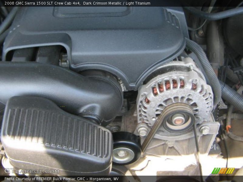 Dark Crimson Metallic / Light Titanium 2008 GMC Sierra 1500 SLT Crew Cab 4x4