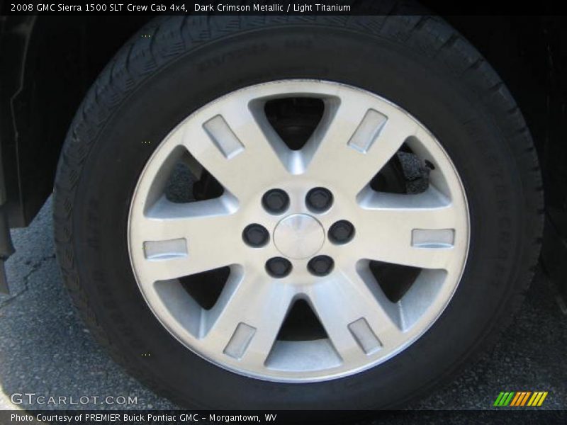 Dark Crimson Metallic / Light Titanium 2008 GMC Sierra 1500 SLT Crew Cab 4x4