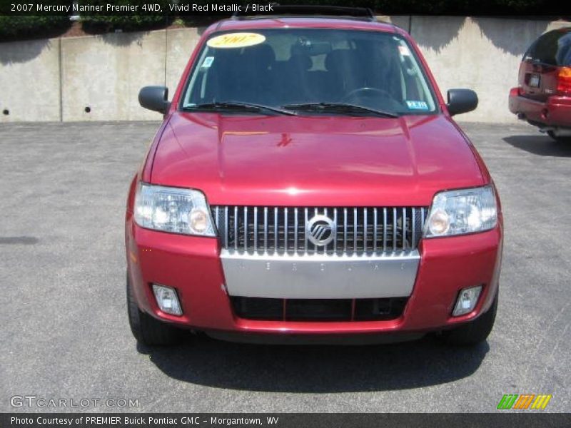 Vivid Red Metallic / Black 2007 Mercury Mariner Premier 4WD