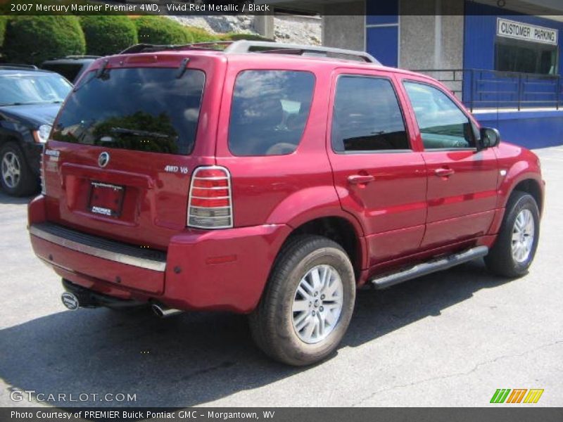 Vivid Red Metallic / Black 2007 Mercury Mariner Premier 4WD