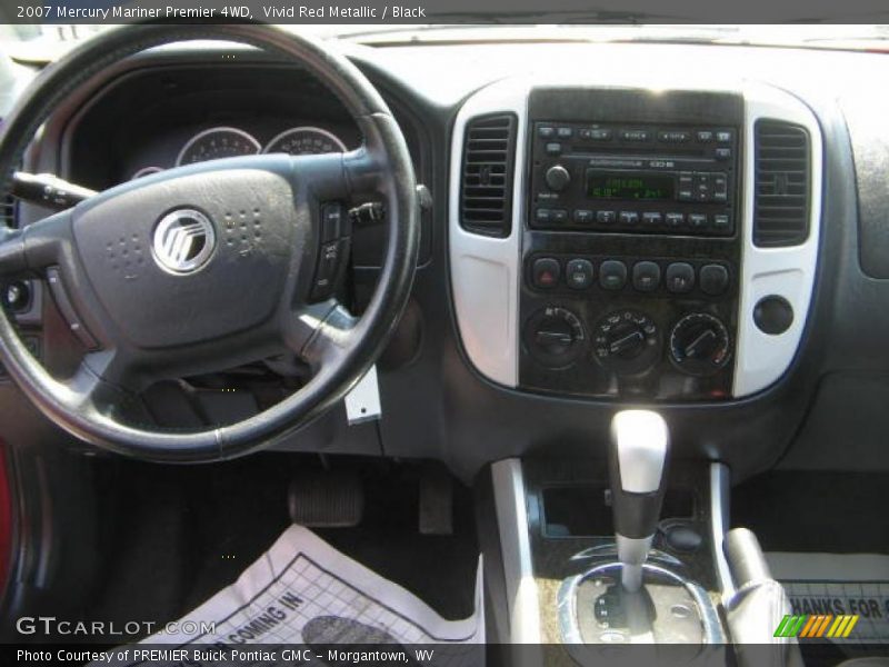 Vivid Red Metallic / Black 2007 Mercury Mariner Premier 4WD