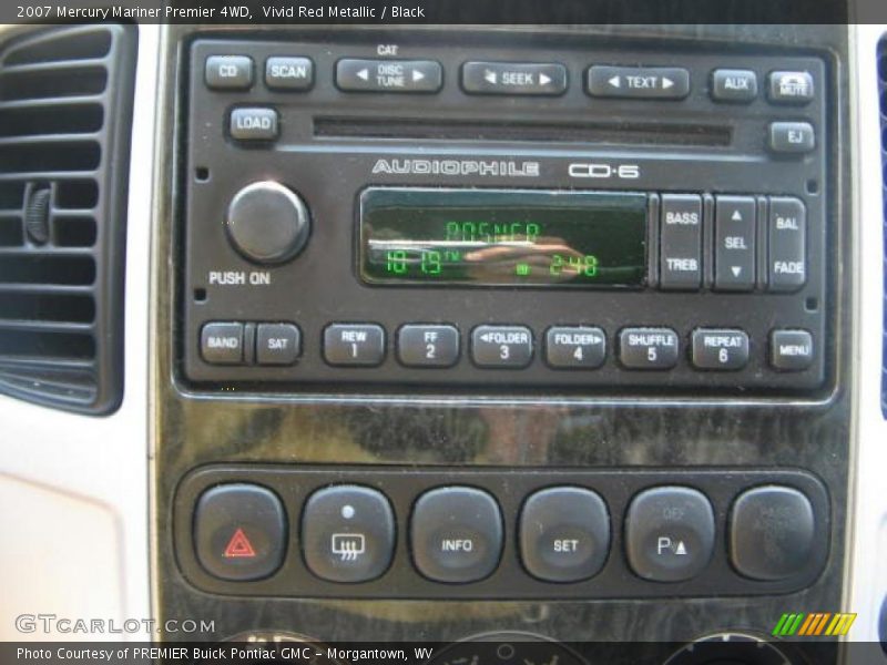 Vivid Red Metallic / Black 2007 Mercury Mariner Premier 4WD