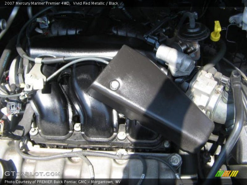 Vivid Red Metallic / Black 2007 Mercury Mariner Premier 4WD