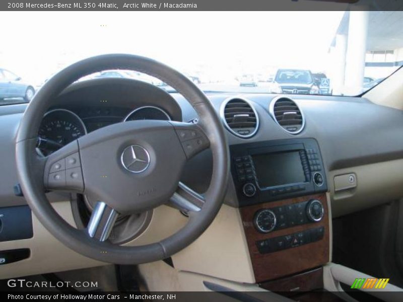 Arctic White / Macadamia 2008 Mercedes-Benz ML 350 4Matic
