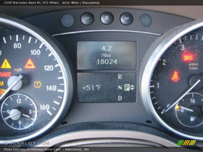 Arctic White / Macadamia 2008 Mercedes-Benz ML 350 4Matic