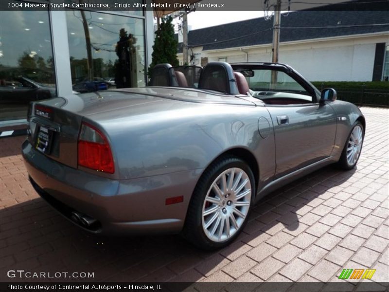 Grigio Alfieri Metallic (Grey) / Bordeaux 2004 Maserati Spyder Cambiocorsa