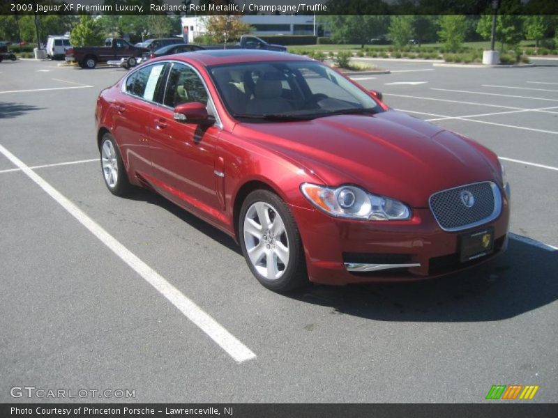 Radiance Red Metallic / Champagne/Truffle 2009 Jaguar XF Premium Luxury