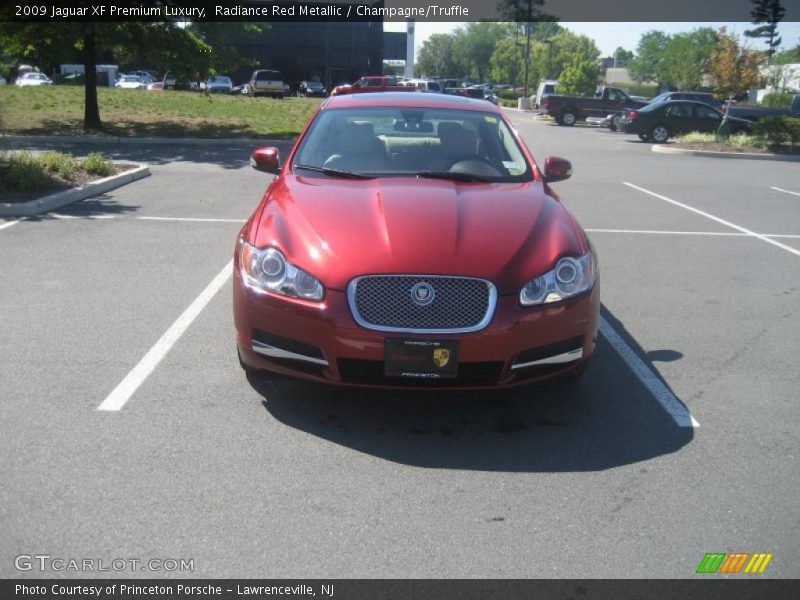Radiance Red Metallic / Champagne/Truffle 2009 Jaguar XF Premium Luxury