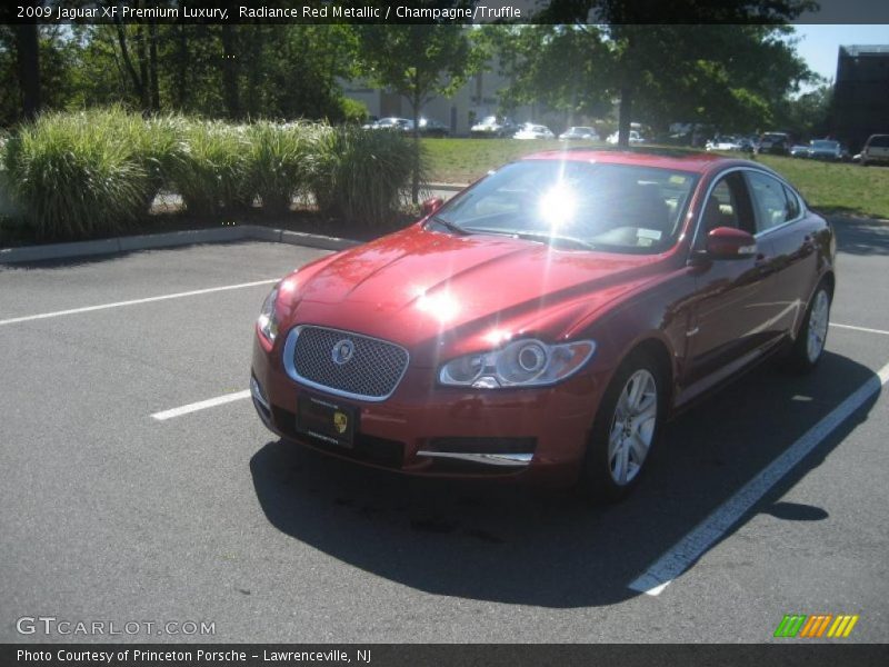 Radiance Red Metallic / Champagne/Truffle 2009 Jaguar XF Premium Luxury