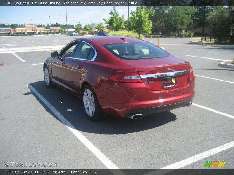Radiance Red Metallic / Champagne/Truffle 2009 Jaguar XF Premium Luxury