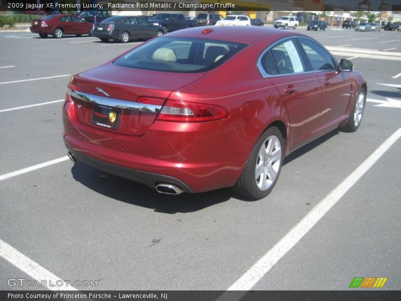 Radiance Red Metallic / Champagne/Truffle 2009 Jaguar XF Premium Luxury