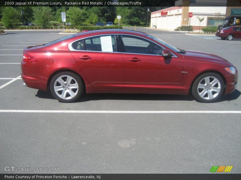 Radiance Red Metallic / Champagne/Truffle 2009 Jaguar XF Premium Luxury
