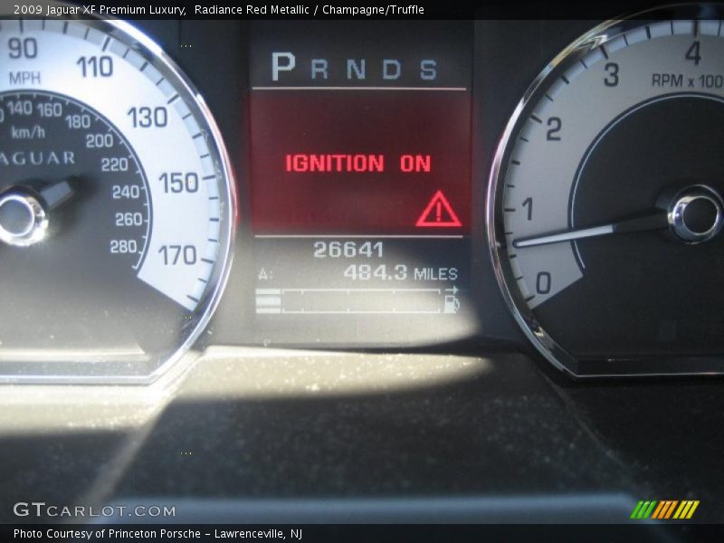 Radiance Red Metallic / Champagne/Truffle 2009 Jaguar XF Premium Luxury