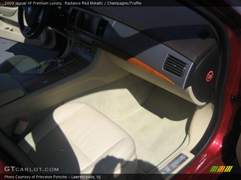 Radiance Red Metallic / Champagne/Truffle 2009 Jaguar XF Premium Luxury