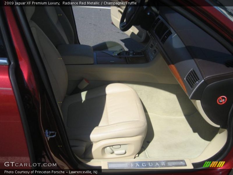 Radiance Red Metallic / Champagne/Truffle 2009 Jaguar XF Premium Luxury