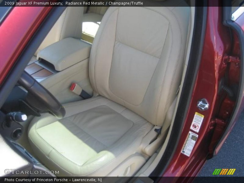 Radiance Red Metallic / Champagne/Truffle 2009 Jaguar XF Premium Luxury