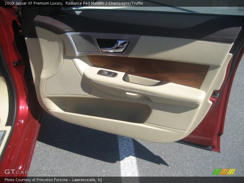 Radiance Red Metallic / Champagne/Truffle 2009 Jaguar XF Premium Luxury